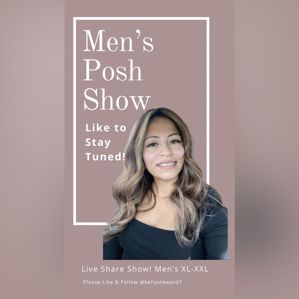 LIVE Men’s Share Show Notification! Big and Tall XL and up